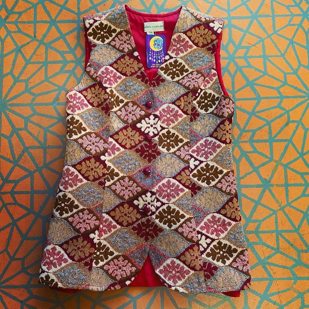 California Vintage Button up Tunic Vest